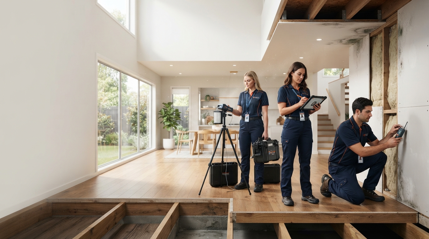 Residential mould inspection in an Australian home